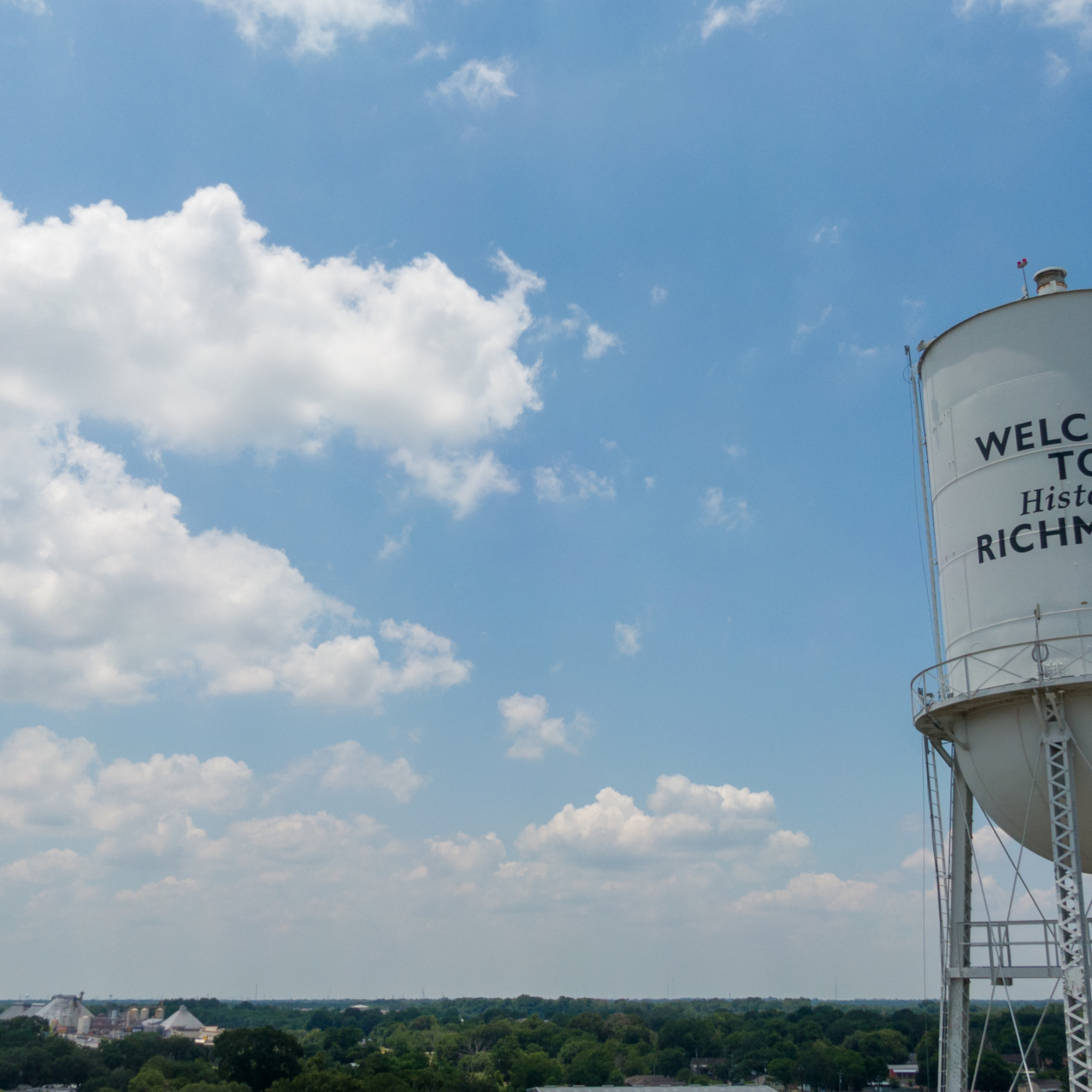 "Welcome to Historic Richmond" Water Tower