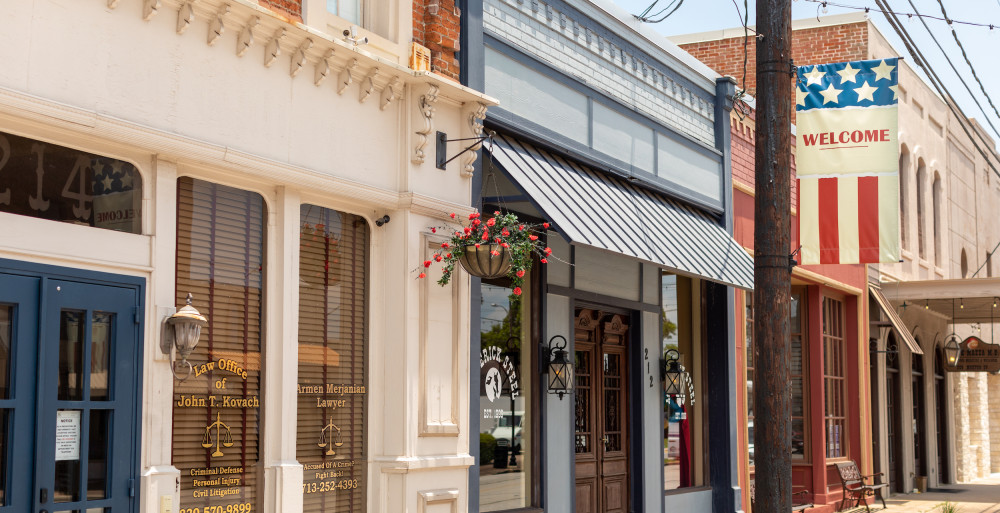 Storefronts downtown